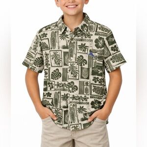 Tommy Bahama Hawaiian rayon shirt boys